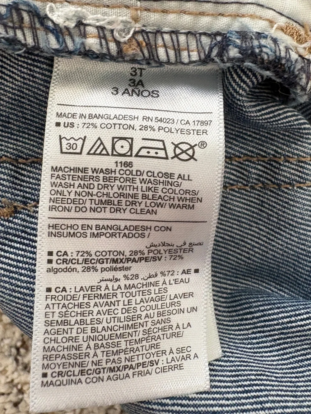 Old Navy Toddler Boy Straight Pull-On Jeans, Medium Wash, 3T